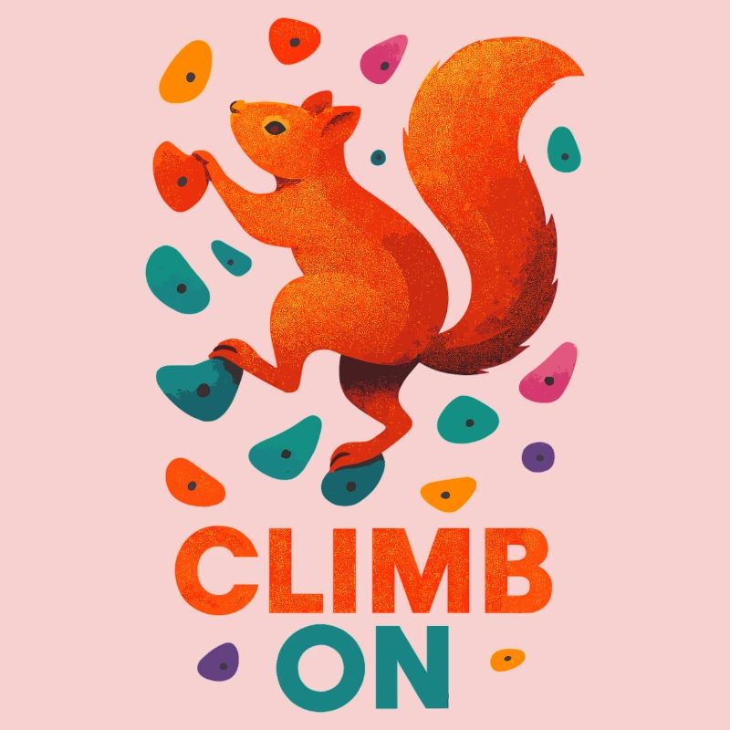 Bouldern Eichhörnchen Klettern Motivation Geschenk