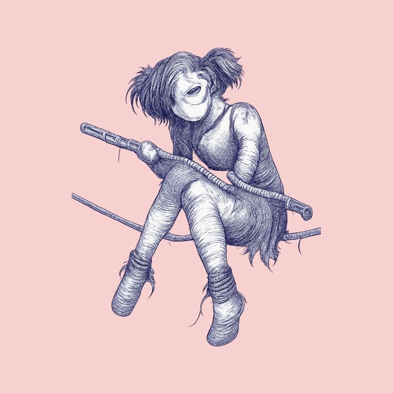 Rope acrobat in dreadpunk