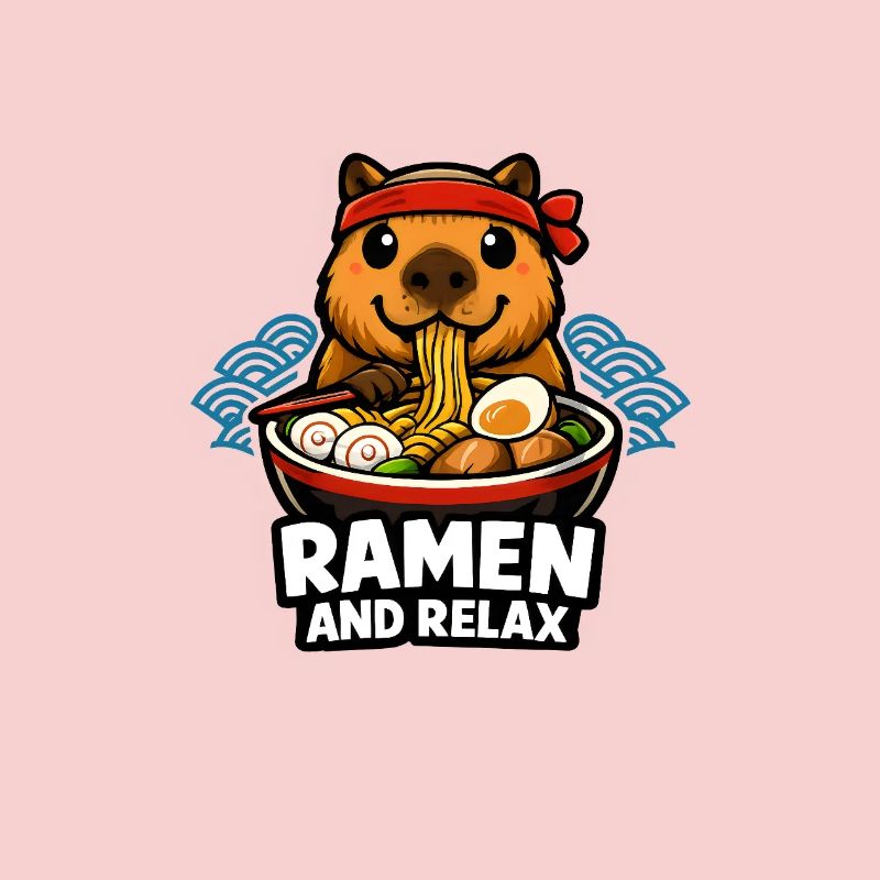 Ramen and Relax Capybara