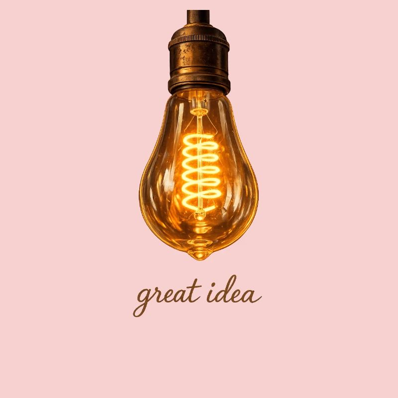 Vintage Edison light bulb great idea