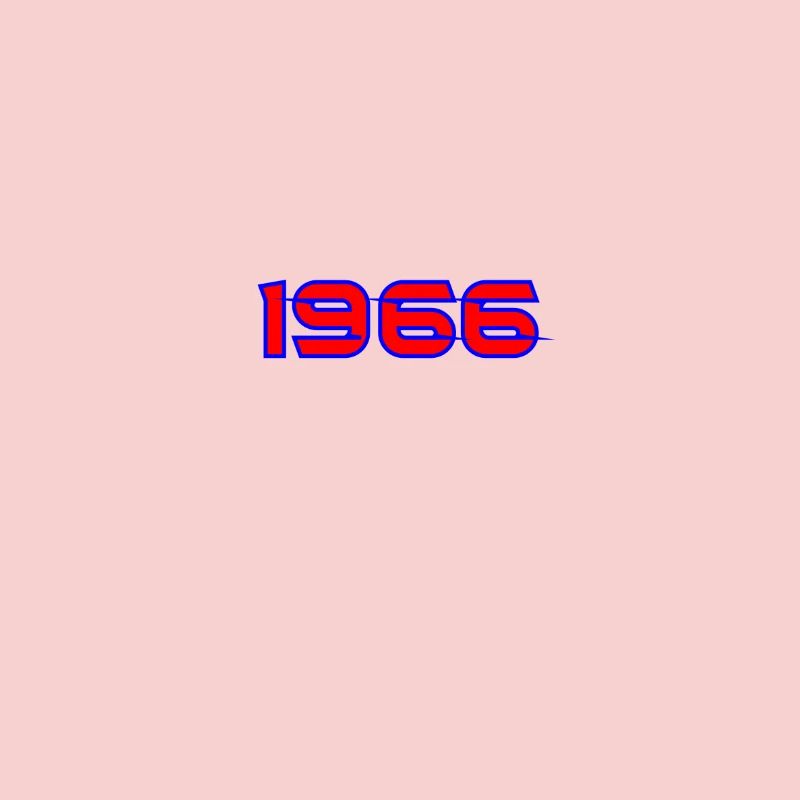 Typographie rétro néon de 1966