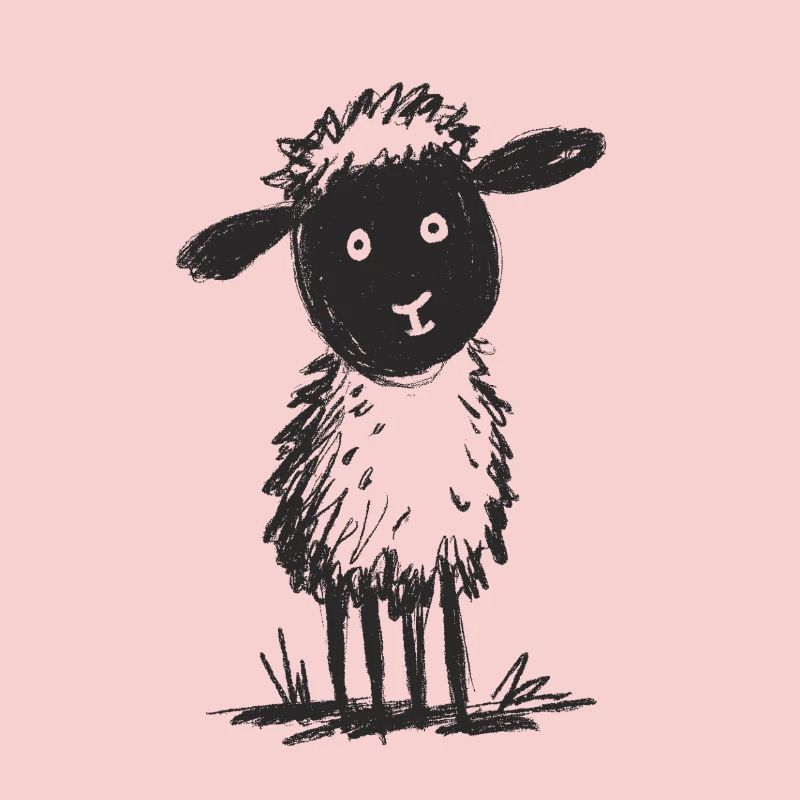 Fluffy Doodle Sheep