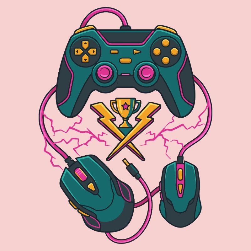 Neon Gaming Trophäe