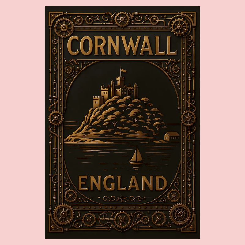 Cornwall England – Steampunk-reiseposter