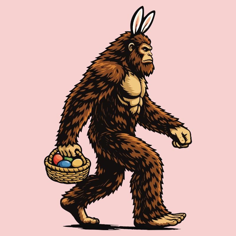 Bigfoot Easter Eggs Lustiger Sasquatch-Jäger