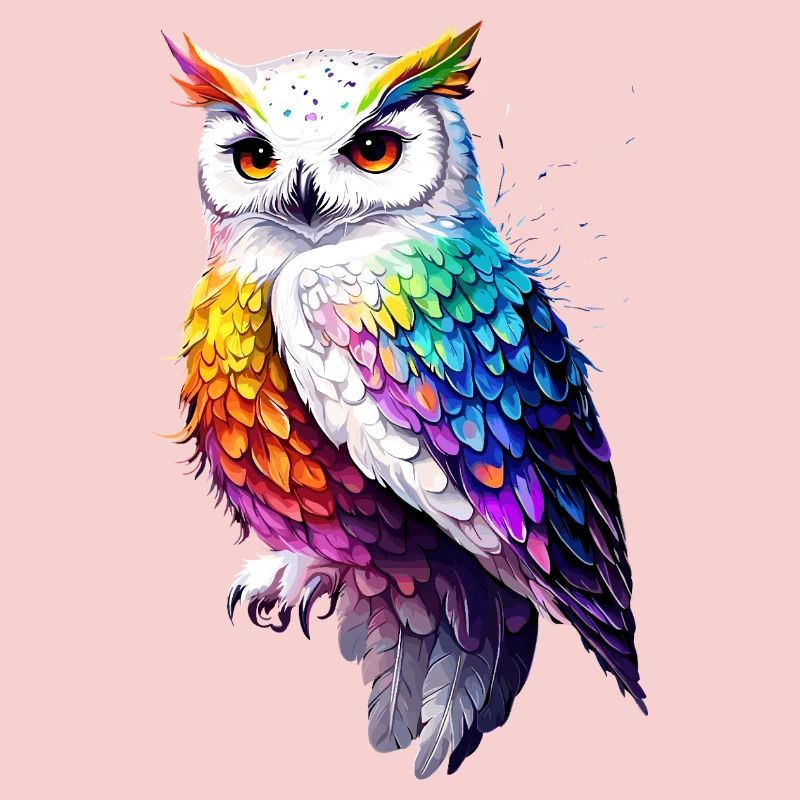 Schneeeule Weiße Eule Kauz Uhu Owl Schnee Eulen
