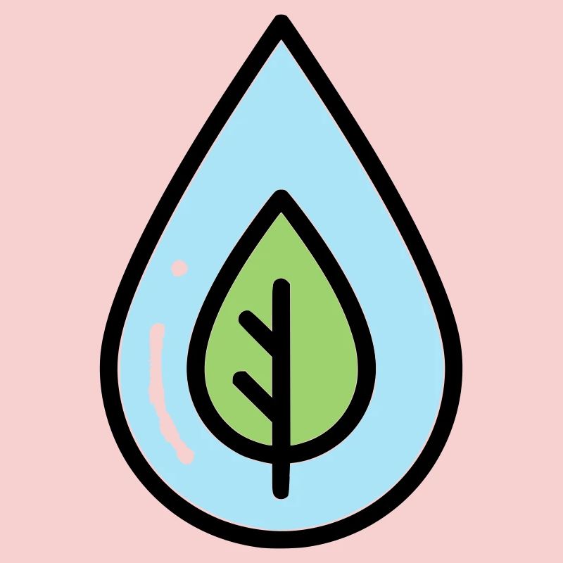 Wassertropfen Blatt Öko