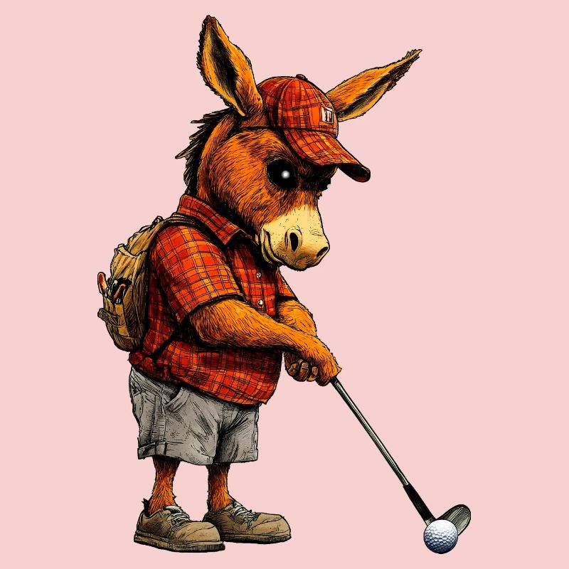 Golfer Donkey