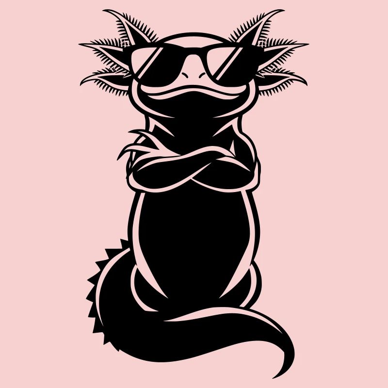 Cooler Axolotl – Sonnenbrille Chef Attitüde