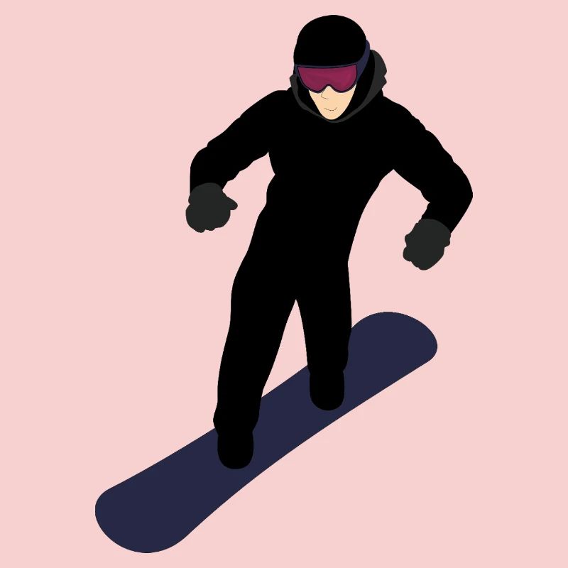 Dynamic snowboarder