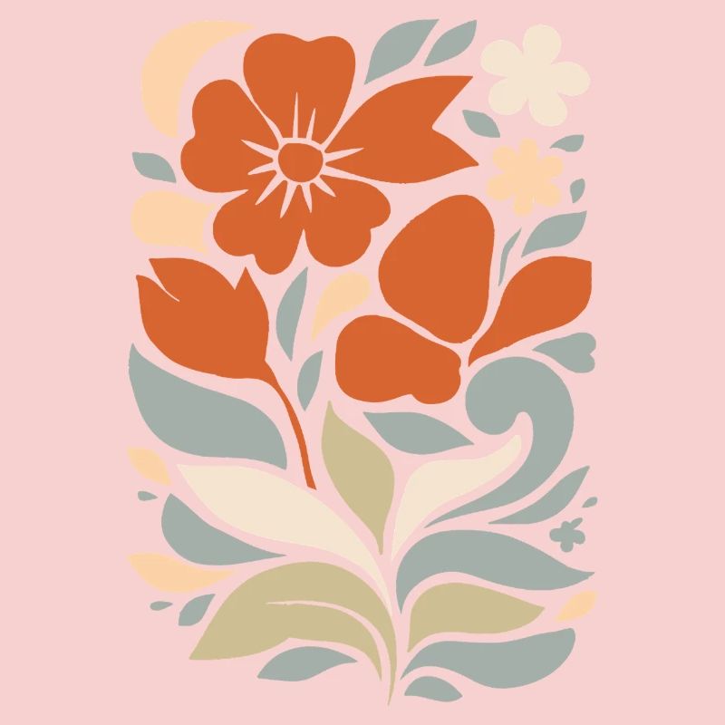 Abstract Floral Pattern Illustration