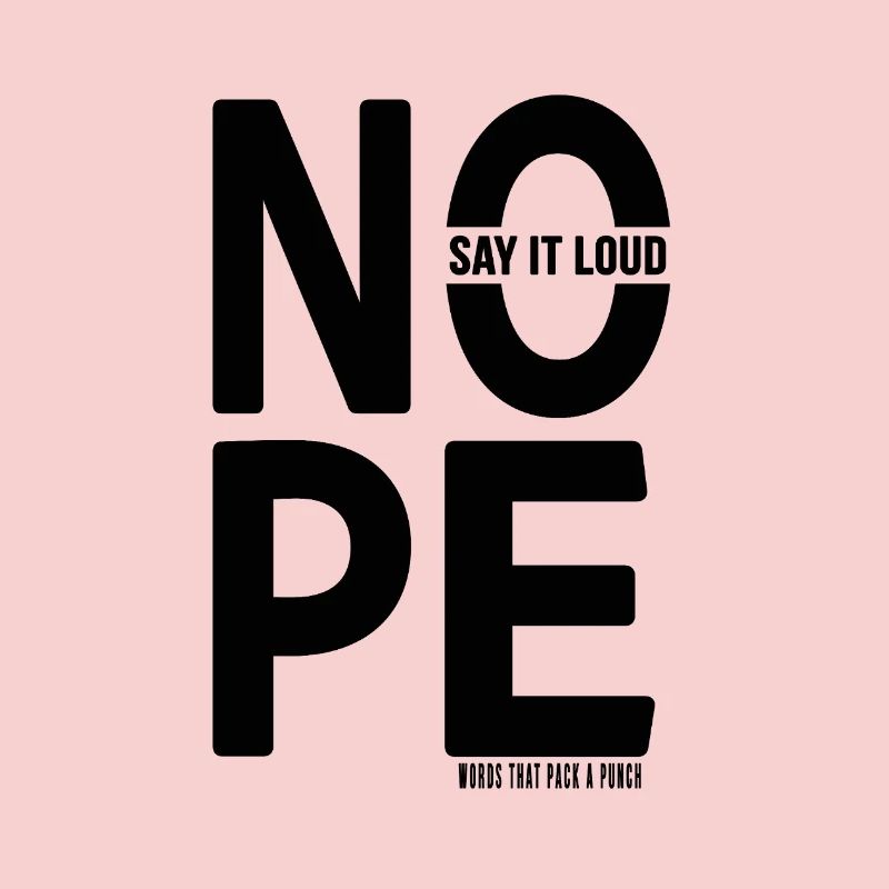 NON Conception de déclaration de typographie minimaliste