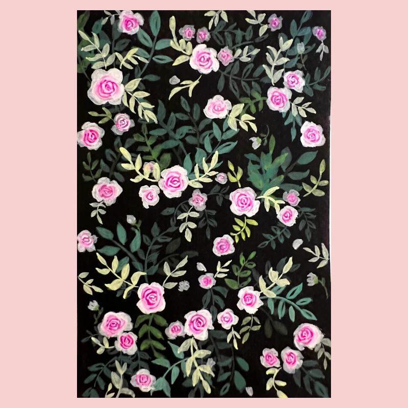 Vintage rose pattern