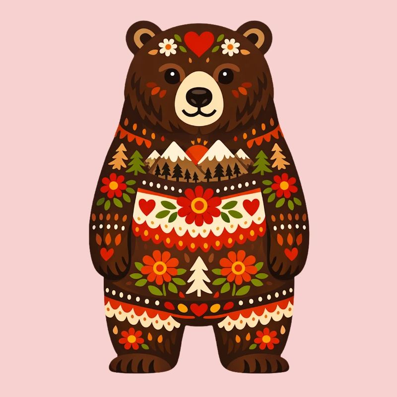 Bear in Folk Style