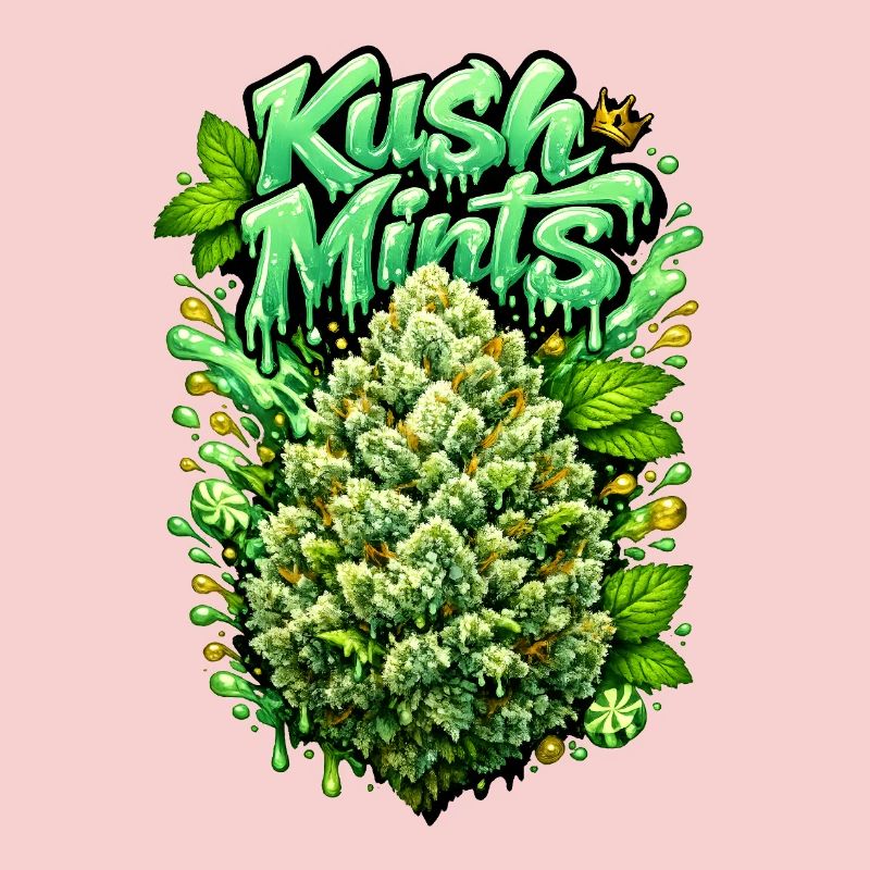 Imprimé de graffiti à la Menthe Kush Mints