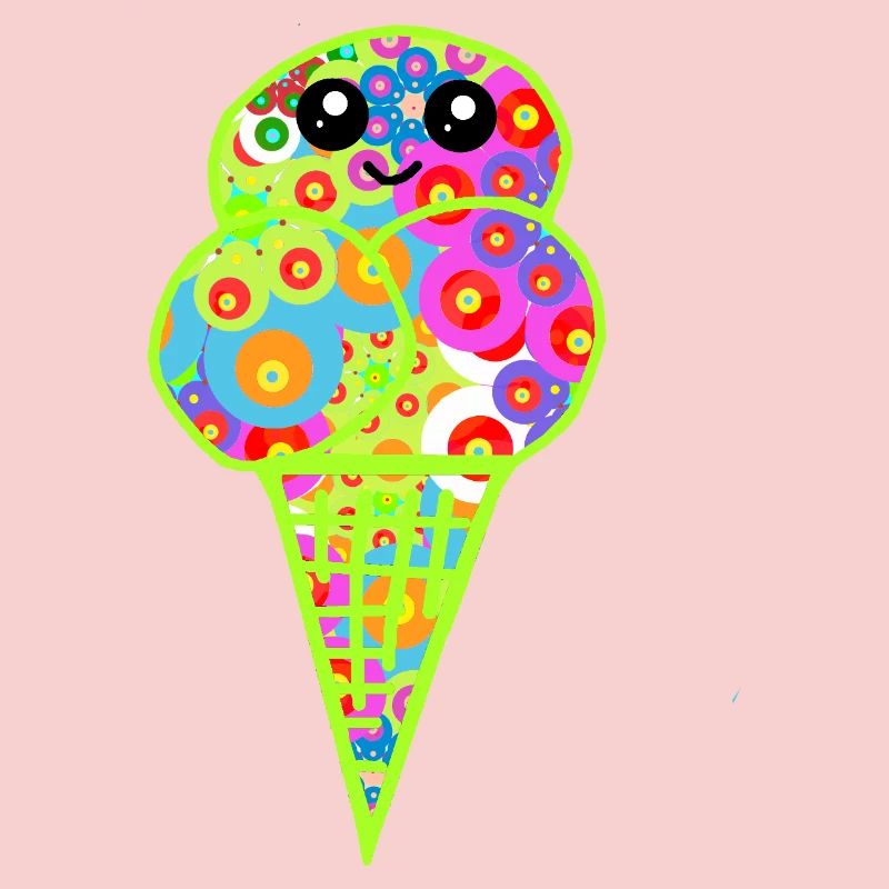 Retro Eis Vintage Kinder Kind 60er 