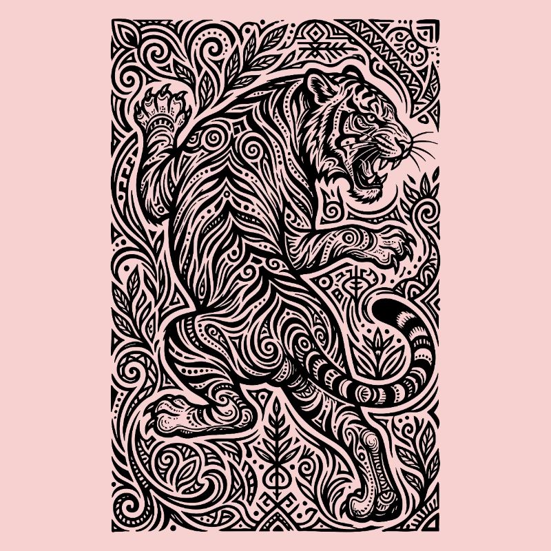 Tiger Ornament Muster