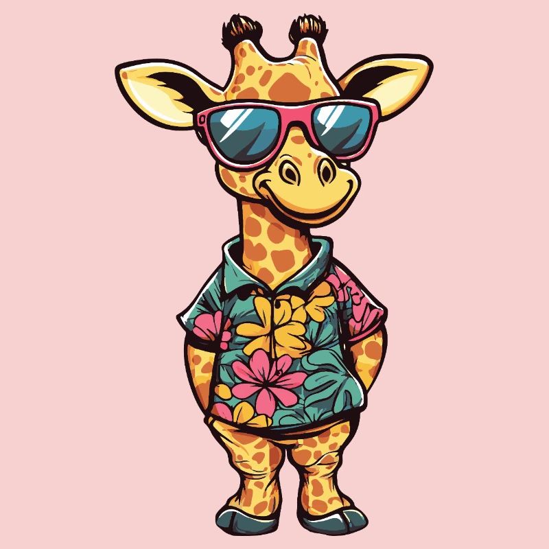 Giraffe Comic Vacation