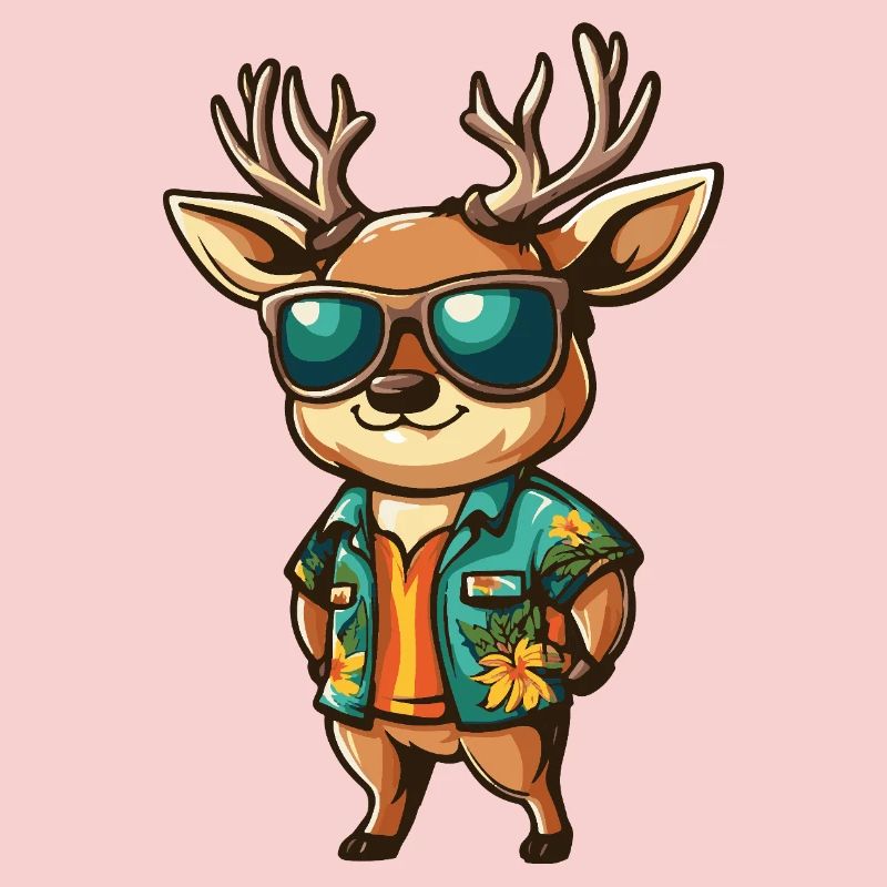 Deer Comic Vacation