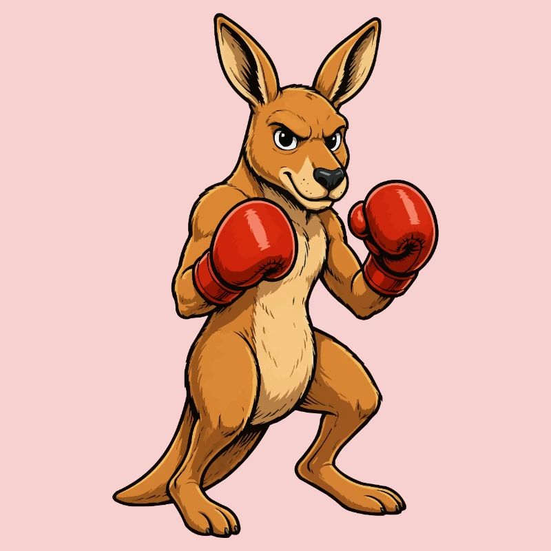 Héros de la boxe kangourou