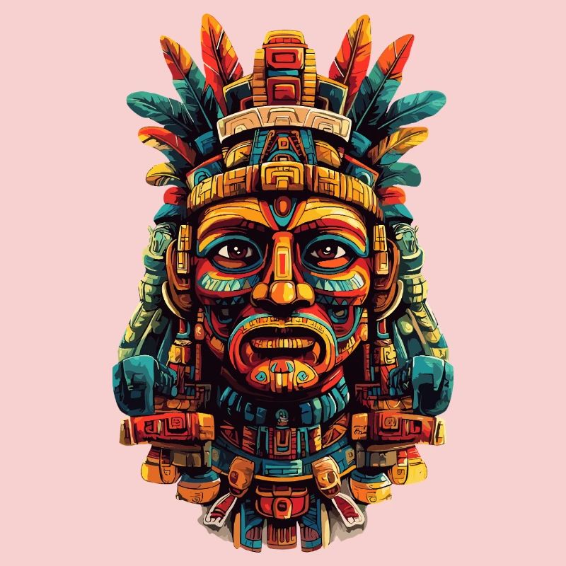 Masque de plume aztèque