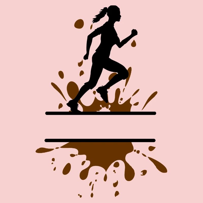 Femme Course dans la Boue – Coureuse personnalisable