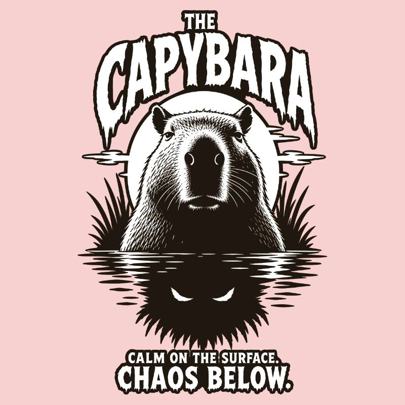 Capybara Chaos Horror Design