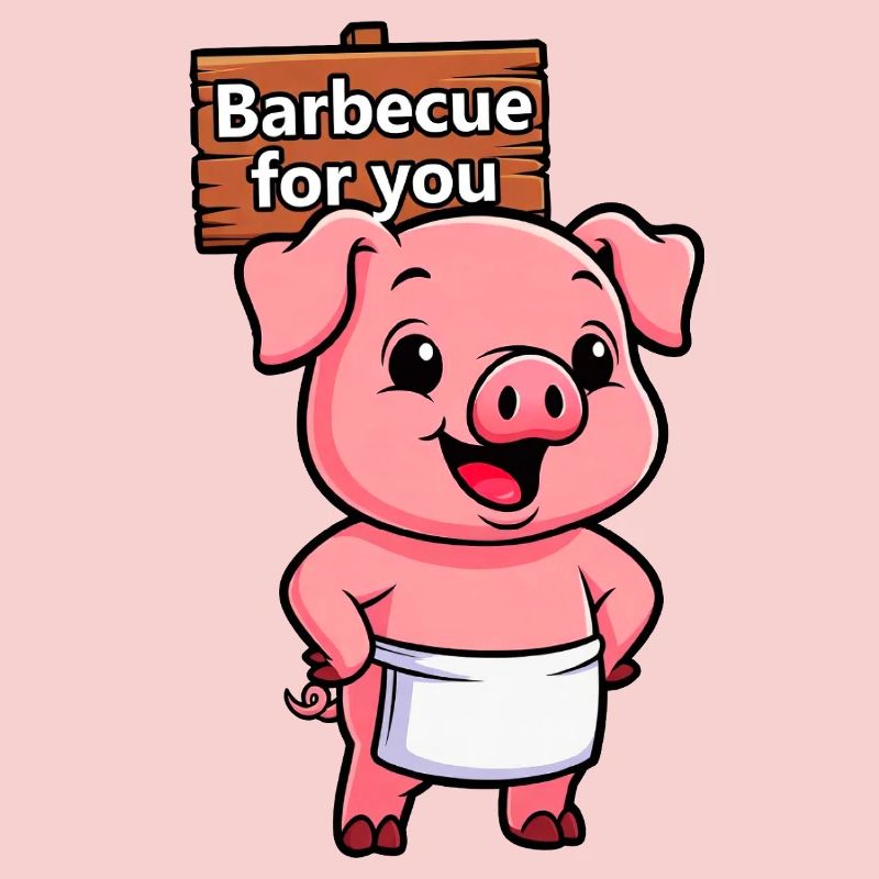 Panneau de cricket avec cochon