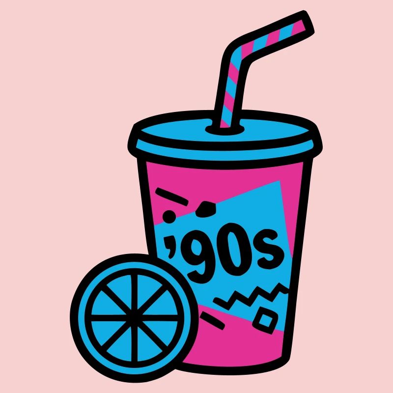 90s Retro Becher Slush Sommer