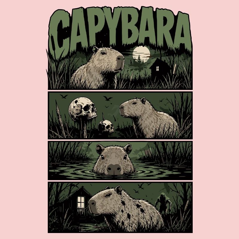 Night Swim Capybara Horror