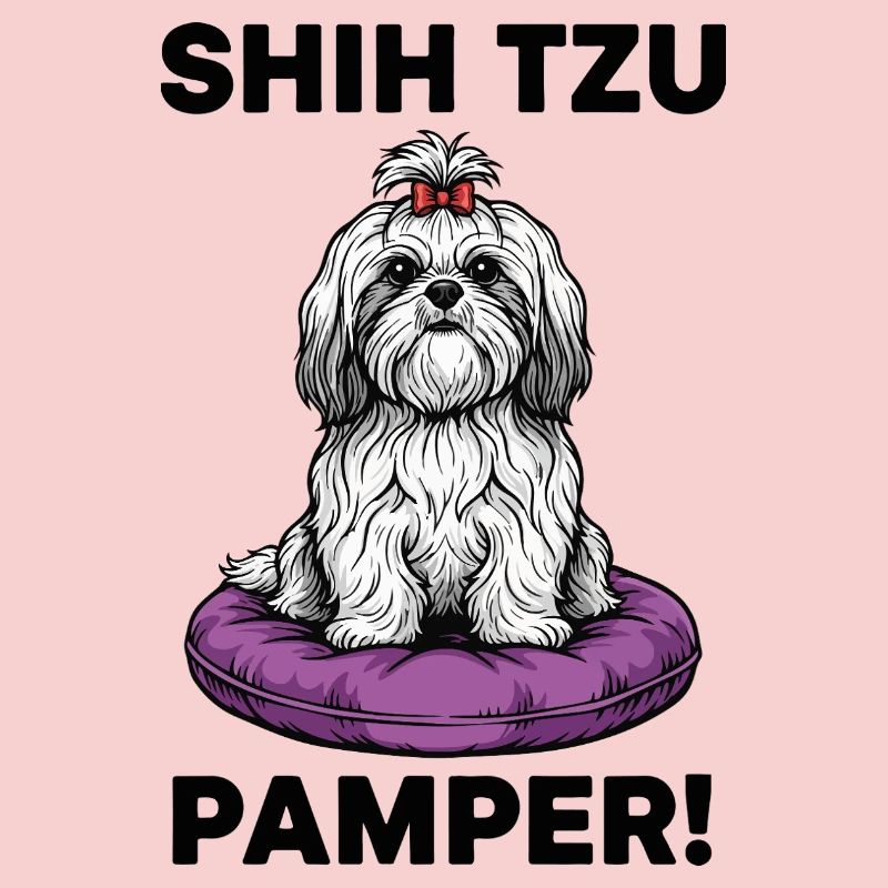Chien Shih Tzu Pamper Coussin Luxe