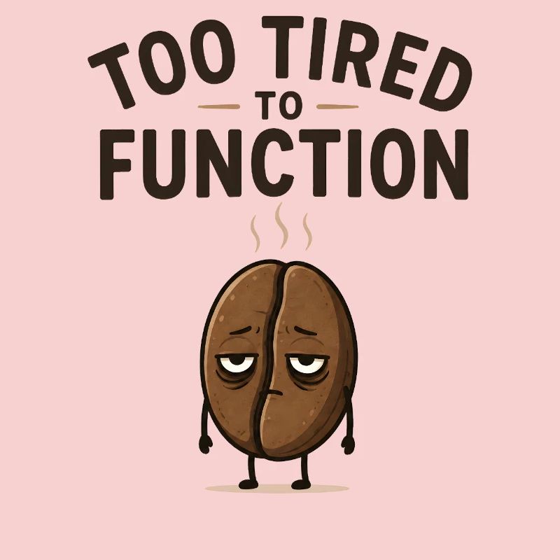 Too tired to function - Cute coffee bean gift idea