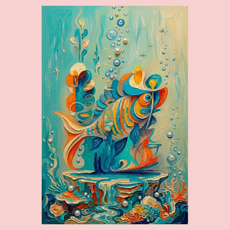 Koi-Unterwasser-farbenfrohe Kunstwerke