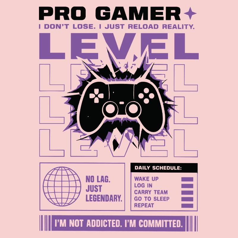 Conception de manettes Pro Gamer Level Up