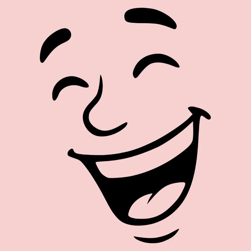 Visage rieur