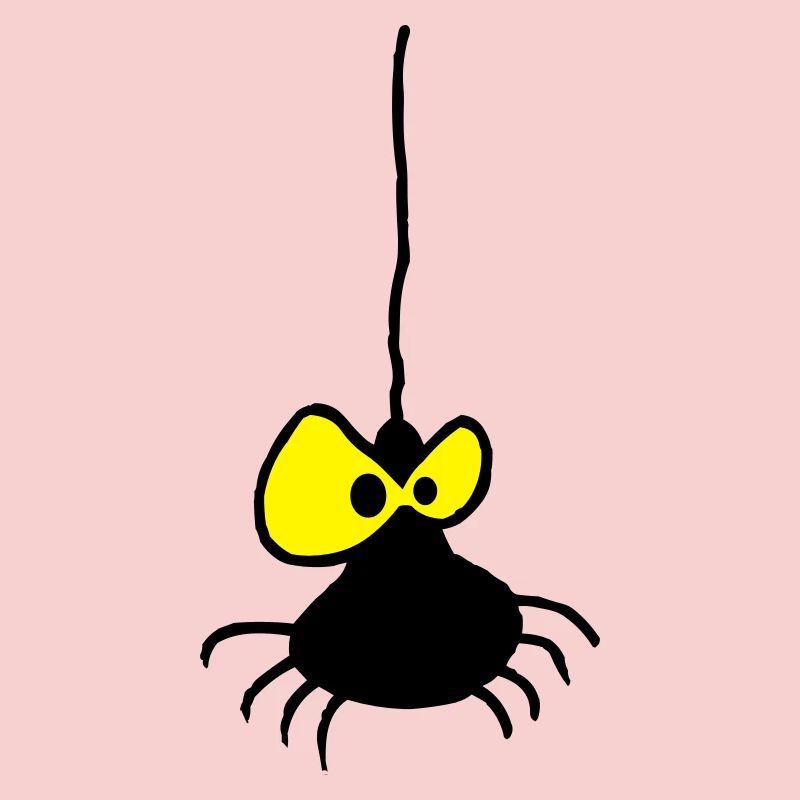 Grumpy Spider Two-Color Design