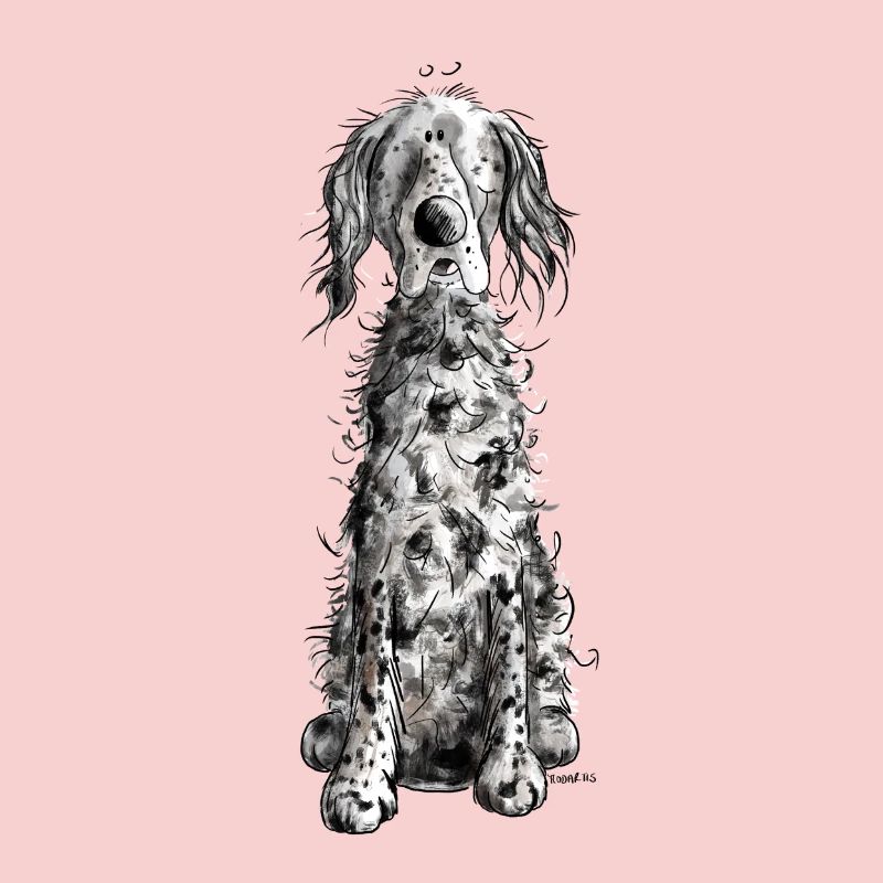 Lustiger Englischer Setter I Hunde Comic Geschenk