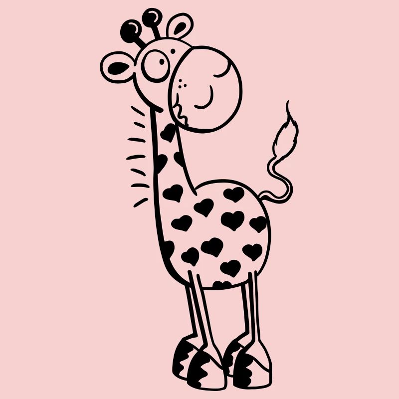 Cute Giraffe with hearts