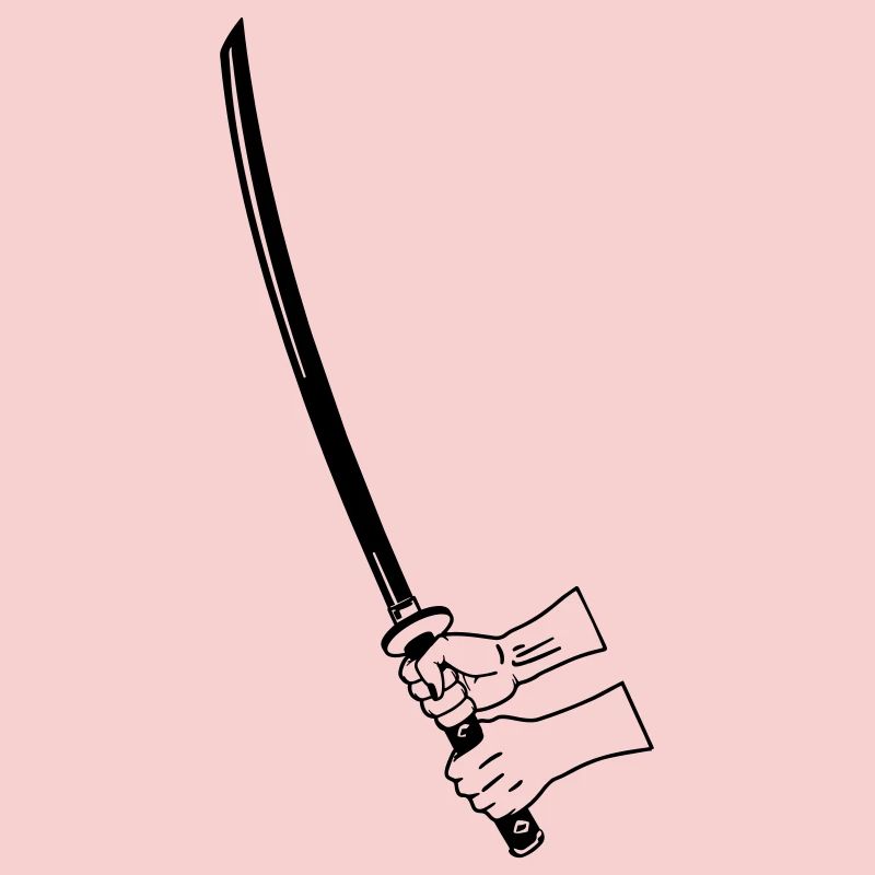 Samurai Busihdo katana with two hands