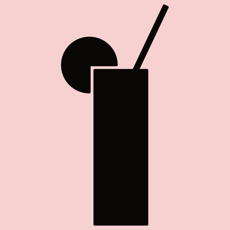 Drink design in black