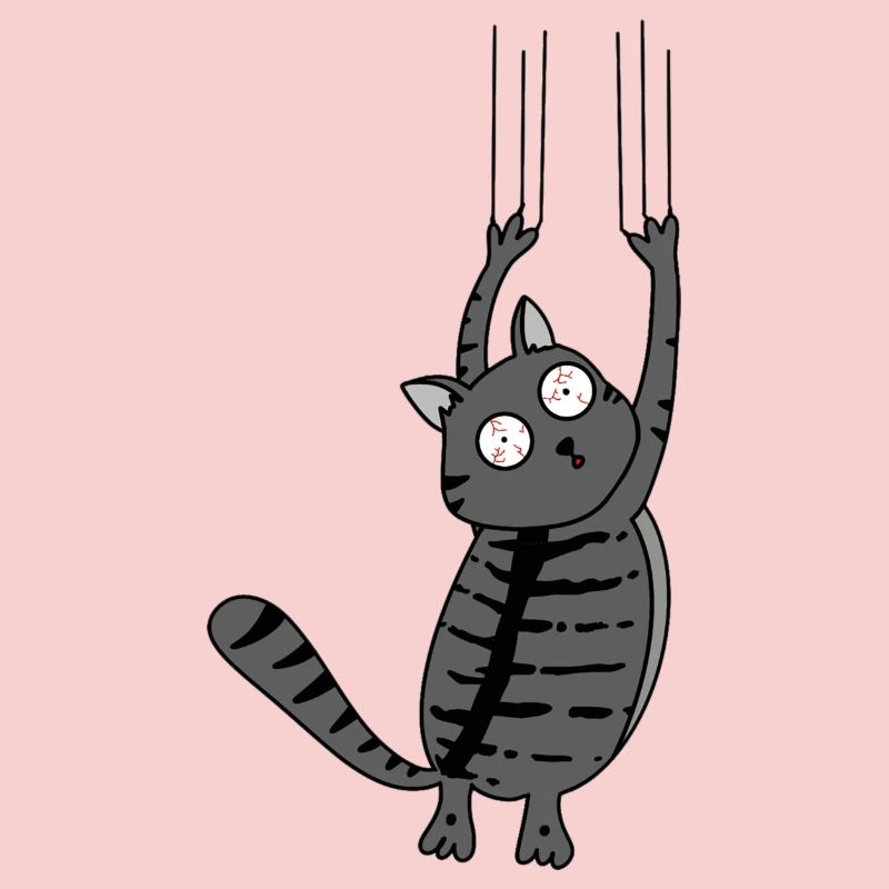 Panic Cat Striped Version