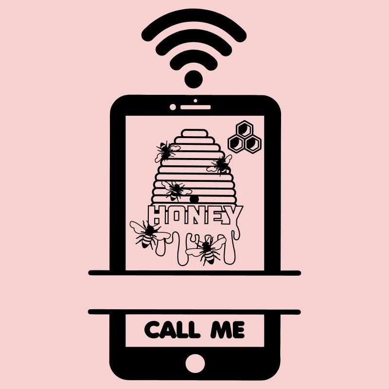 Rufen Sie mich an Imker leckerer Honig