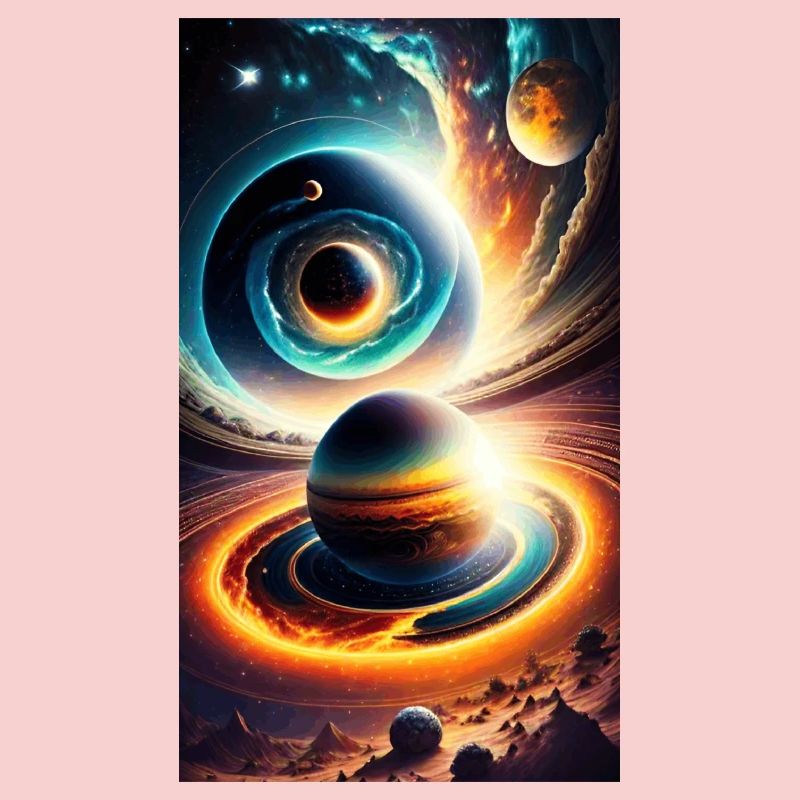 Univers avec planète