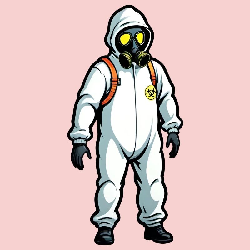 Hazmat Suit Biohazard Man