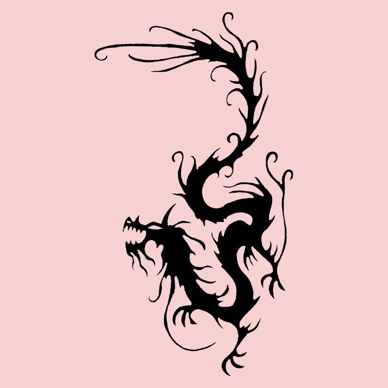 Schwarzer Rauchdrache