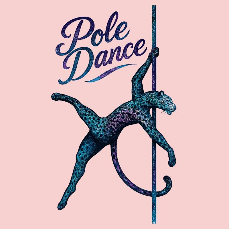 Pole Dance Leopardin Poledancerin Stange Geschenk