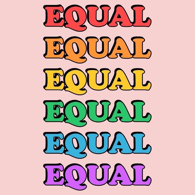 Rainbow Equality Text