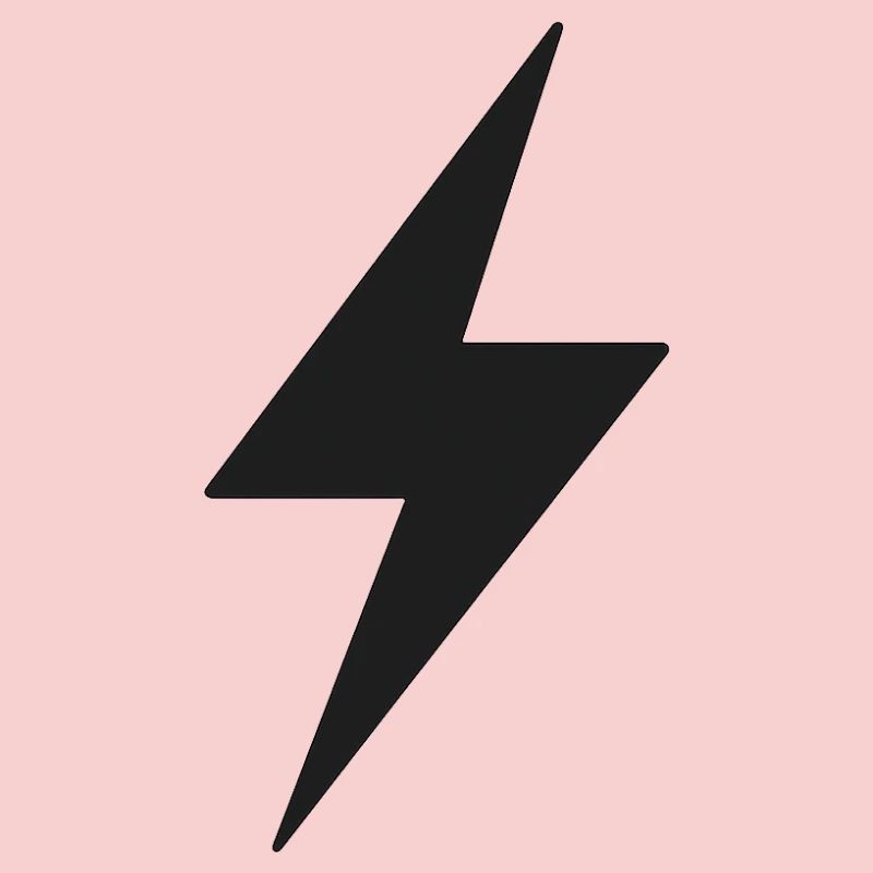 Schwarzer Blitz Symbol