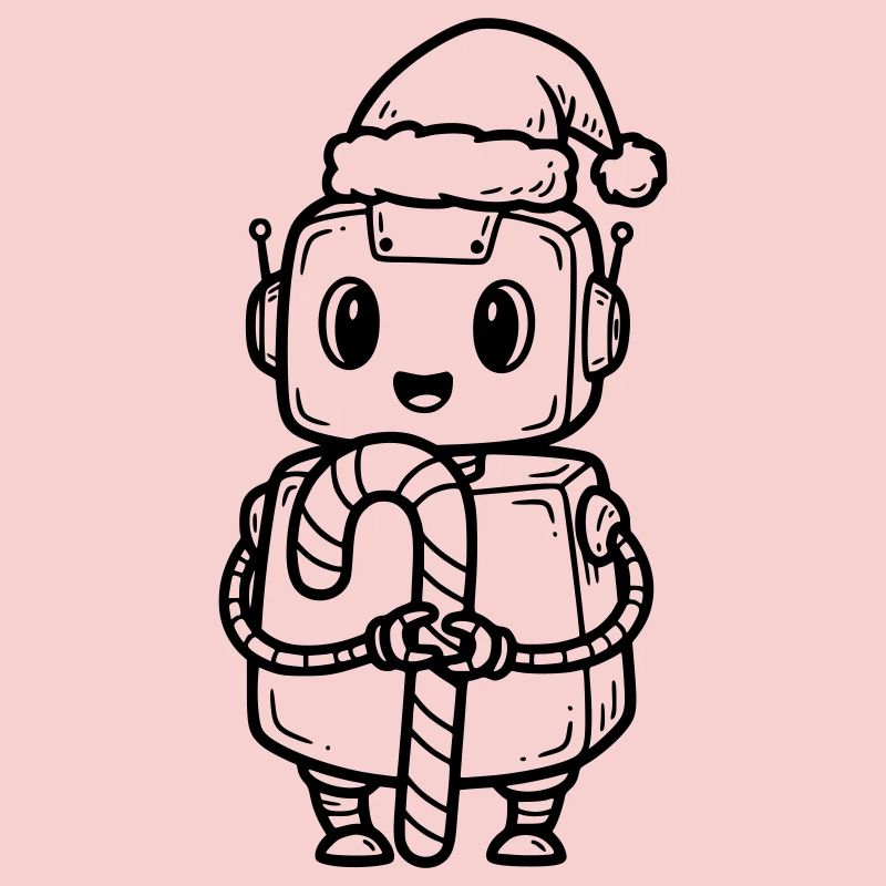 Süßer Weihnachtsjunge mit Geschenk