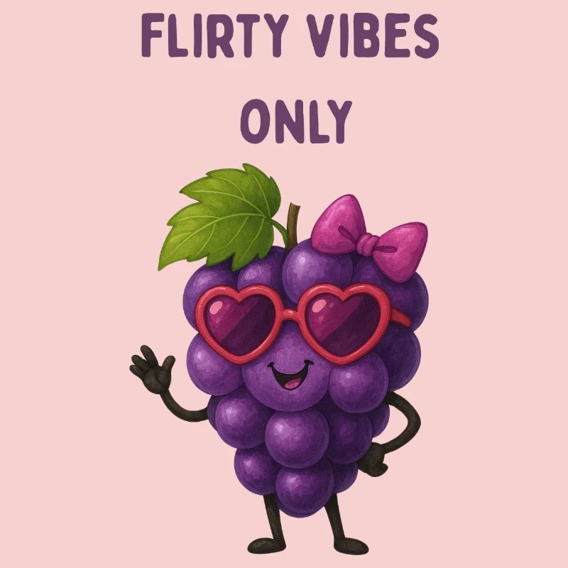 Flirting Grape Graphic